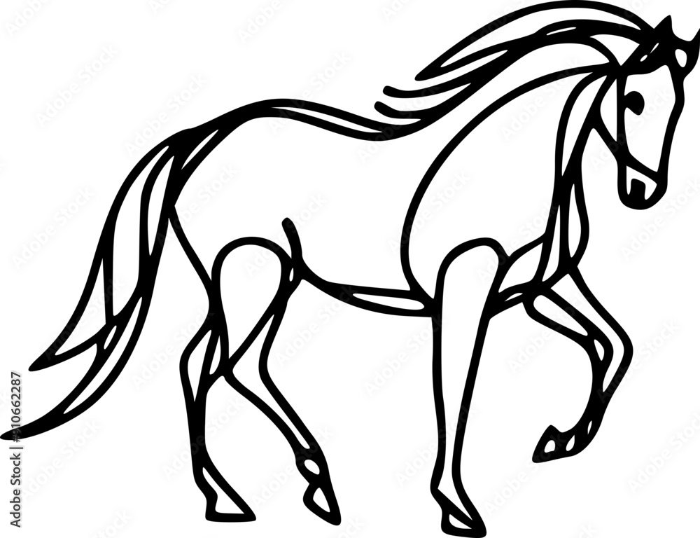 horse line art horse line art