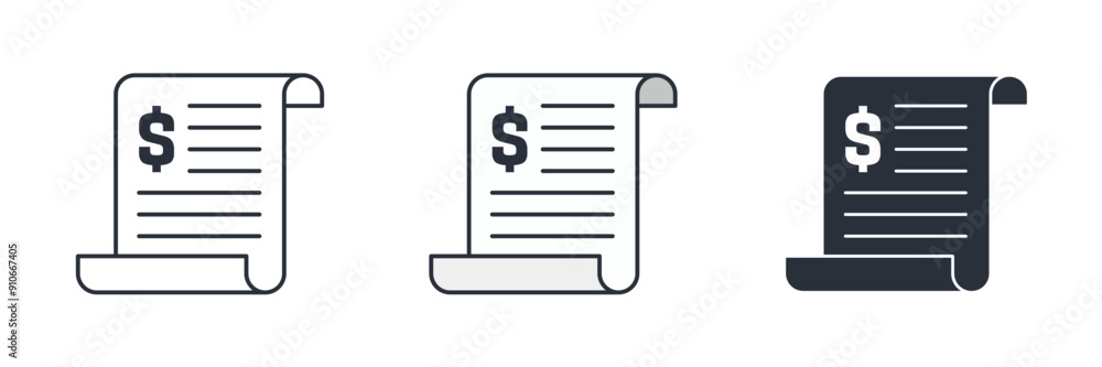 Budget icon symbol vector illustration isolated on white background Budget icon symbol vector illustration isolated on white background