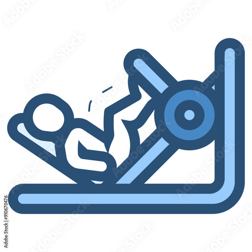 leg press workout gym machine icon