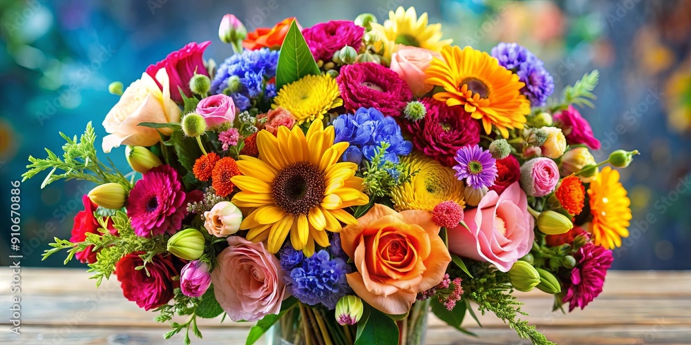 Colorful and vibrant bouquet of mixed flowers, blooms, floral, arrangement, vibrant, colorful, petals, bouquet, garden Colorful and vibrant bouquet of mixed flowers, blooms, floral, arrangement, vibrant, colorful, petals, bouquet, garden