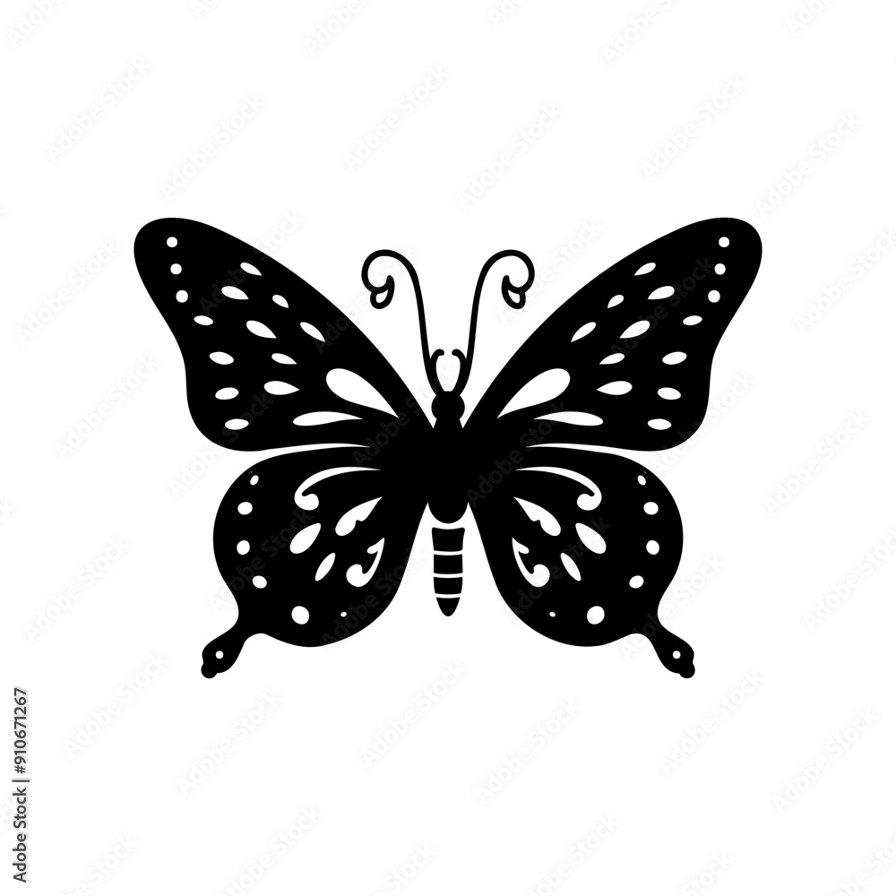 a design with silhouette art, a picture of a black butterfly a design with silhouette art, a picture of a black butterfly