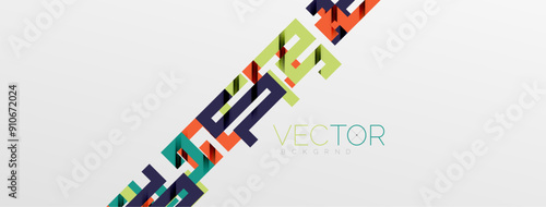 Color bend lines with shadow texture effect. Vector Illustration For Wallpaper, Banner, Background, Card, Book Illustration, landing page