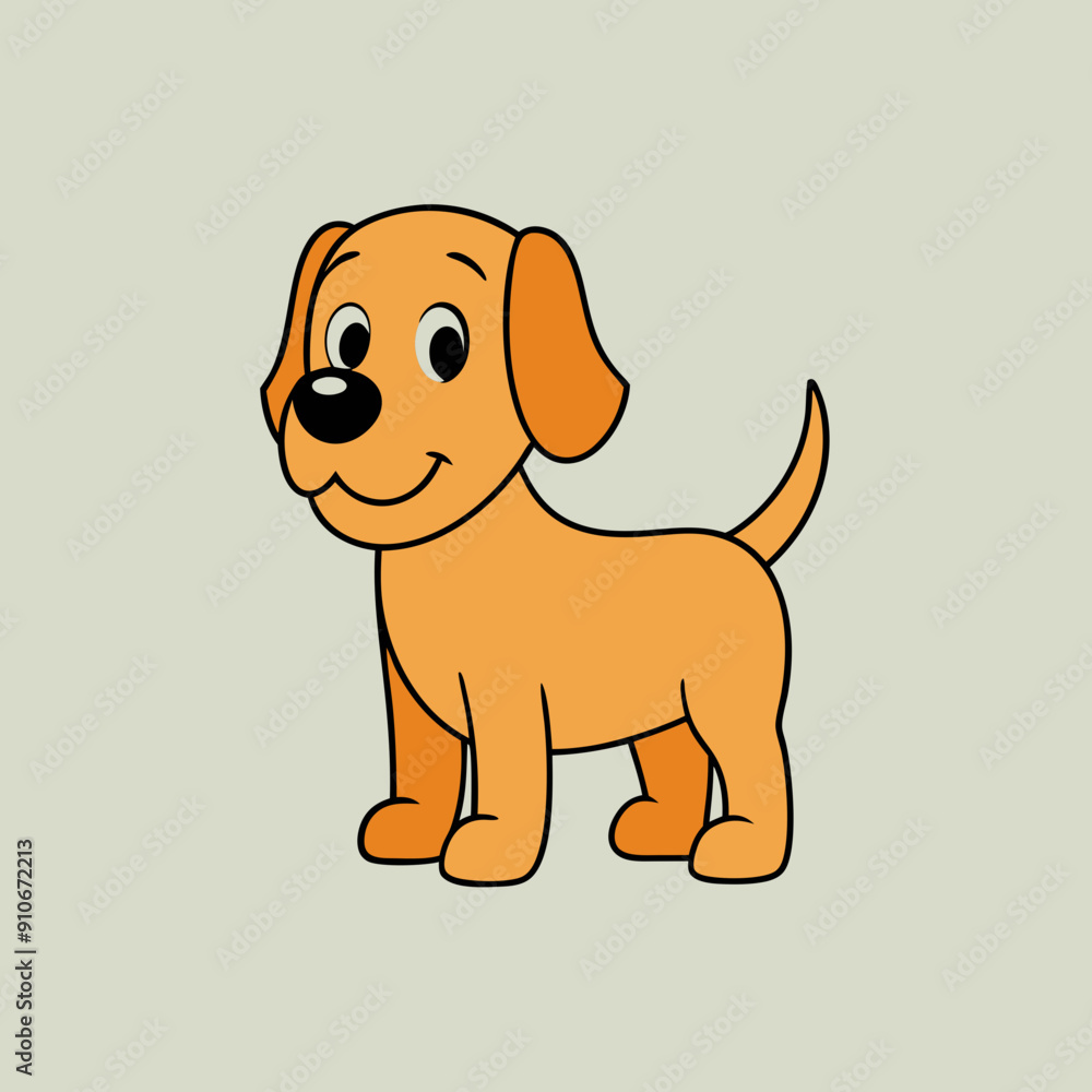 Cute dog vector art illustration Cute dog vector art illustration
