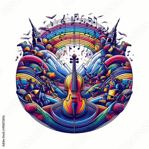 this vector about symphony of color 