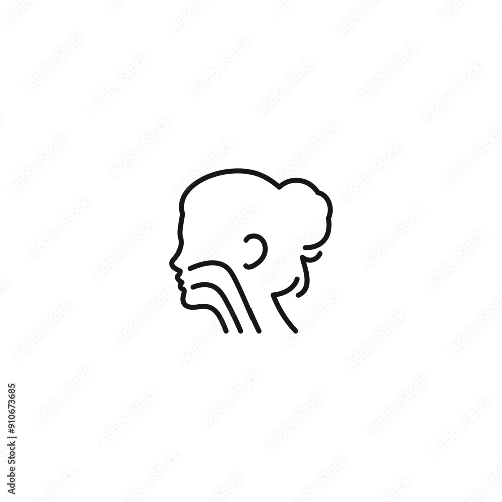 Throat icon vector. EPS 10 editable vector Throat icon vector. EPS 10 editable vector
