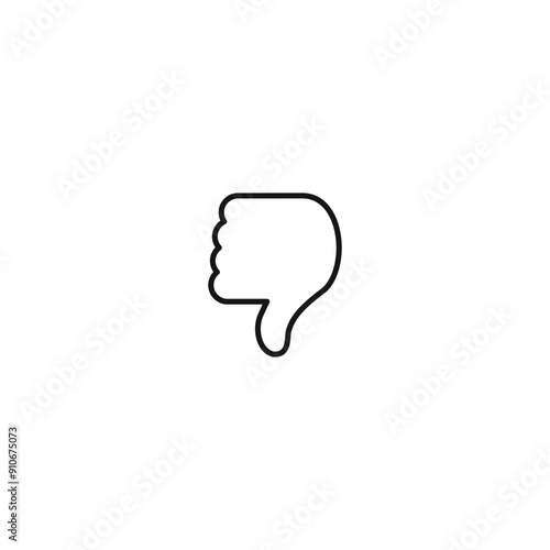 Thumb down icon vector. EPS 10 editable vector