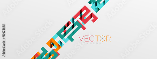 Color bend lines with shadow texture effect. Vector Illustration For Wallpaper, Banner, Background, Card, Book Illustration, landing page