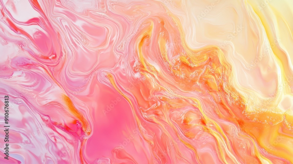 Fototapeta premium Vibrant color explosion showcasing gold, red, pink, and green in a dynamic gradient for a creative and abstract visual