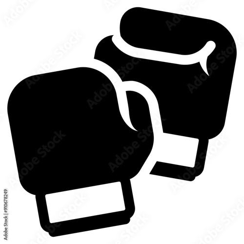 boxing gloves combat sport gear icon