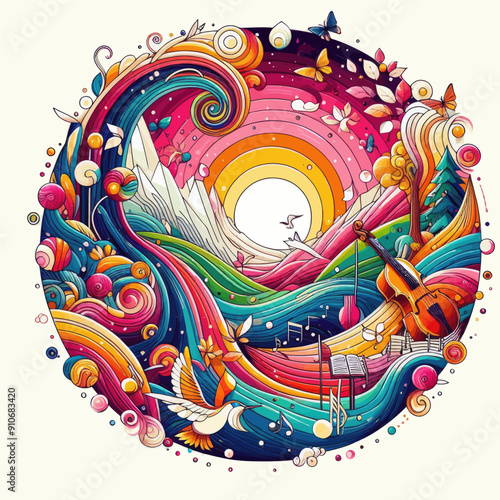 this vector about symphony of color 