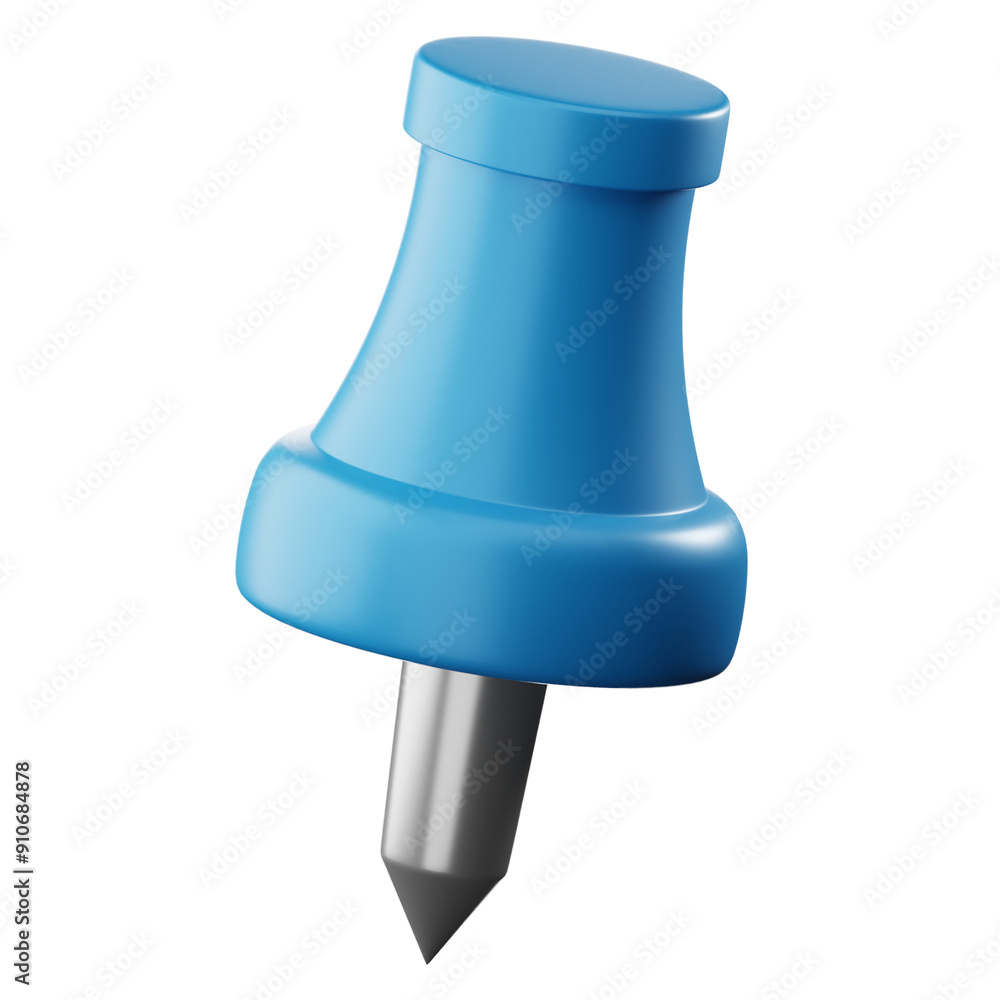 3D Push Pin Illustration