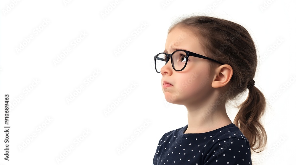 Young caucasian child education teacher isolated on white background looking sideways with doubtful and skeptical expression : Generative AI Young caucasian child education teacher isolated on white background looking sideways with doubtful and skeptical expression : Generative AI