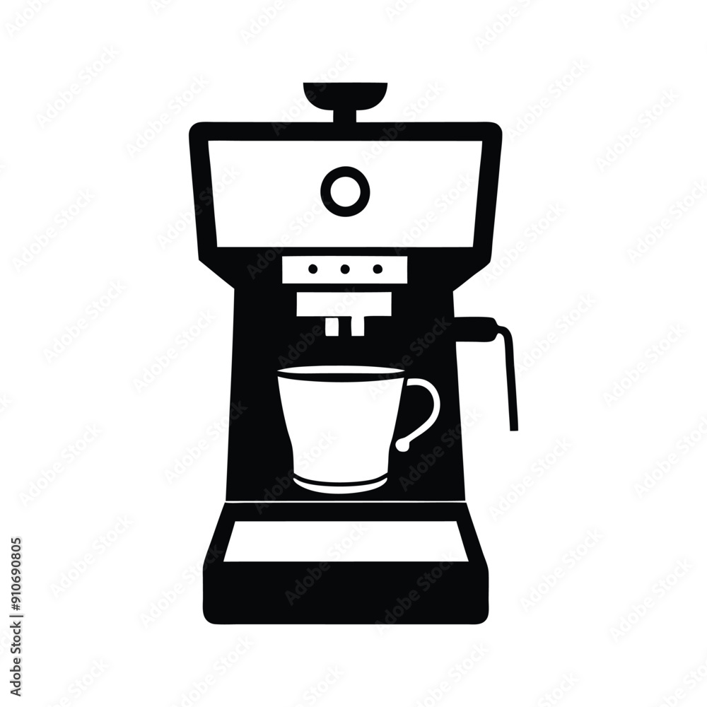 coffee maker silhouette icon for vector design coffee maker silhouette icon for vector design