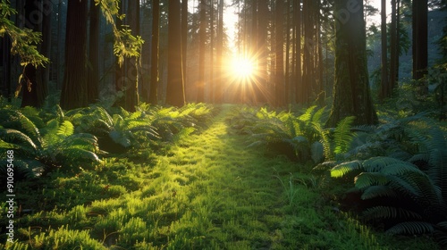 Renewable Energy in Hoh Rainforest: Abundant Greenery and Foliage