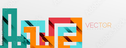 Color bend lines with shadow texture effect. Vector Illustration For Wallpaper, Banner, Background, Card, Book Illustration, landing page