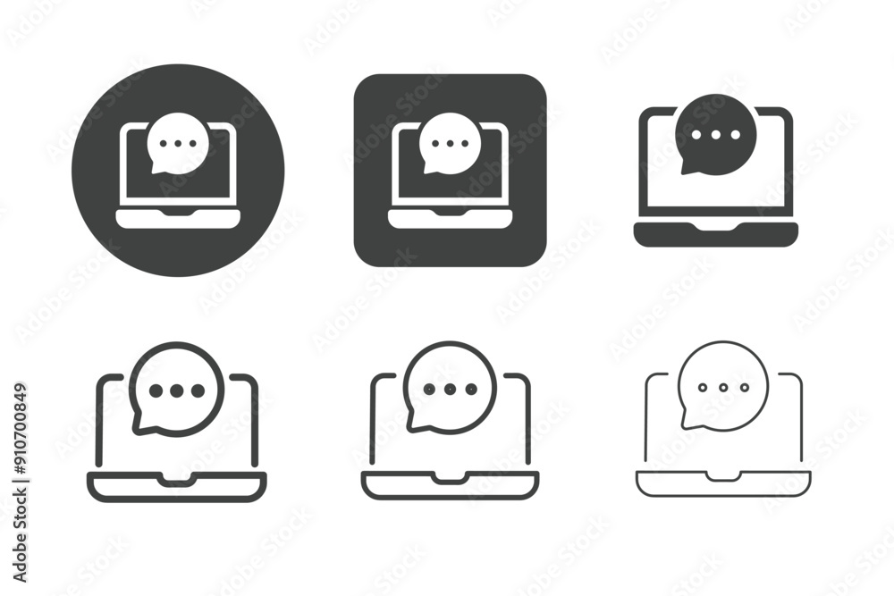 Chatting multi style series icons. Editable stroke. For website marketing design, logo, app, template, ui, etc. Vector illustration. Chatting multi style series icons. Editable stroke. For website marketing design, logo, app, template, ui, etc. Vector illustration.