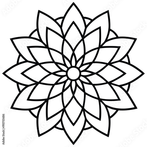 Mandala. Henna tatoo mandala. Mehndi style. Decorative mandala pattern in oriental style.