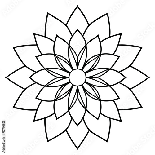 Mandala pattern. Henna tatoo mandala. Mehndi style. Decorative mandala pattern in oriental style.