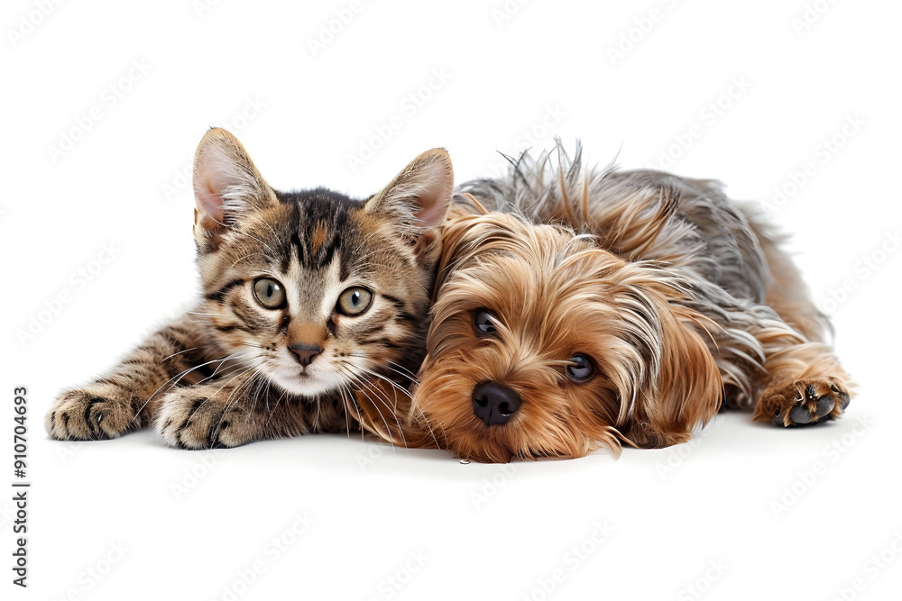 A playful cat and dog cuddling together, showcasing friendship and companionship in a cute setting. A playful cat and dog cuddling together, showcasing friendship and companionship in a cute setting.