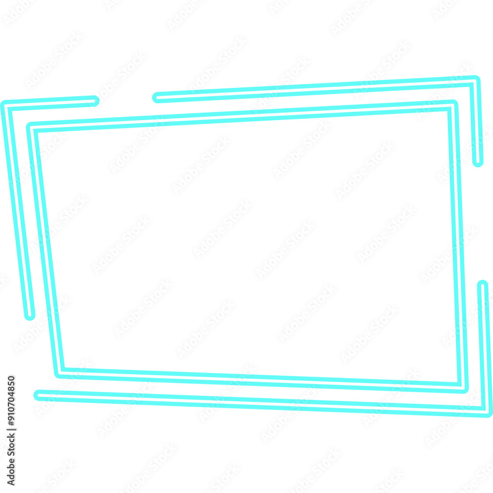Neon Tech Futuristic Frame Neon Tech Futuristic Frame