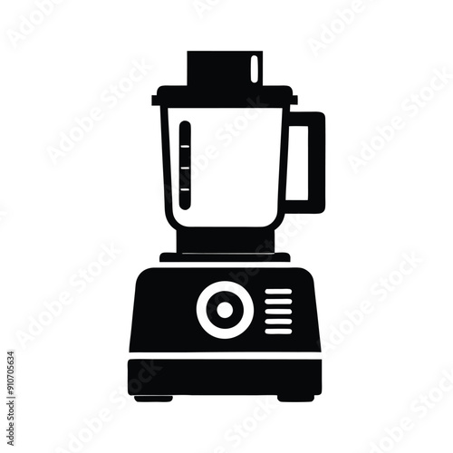 food processor silhouette icon for kitchen vector design
