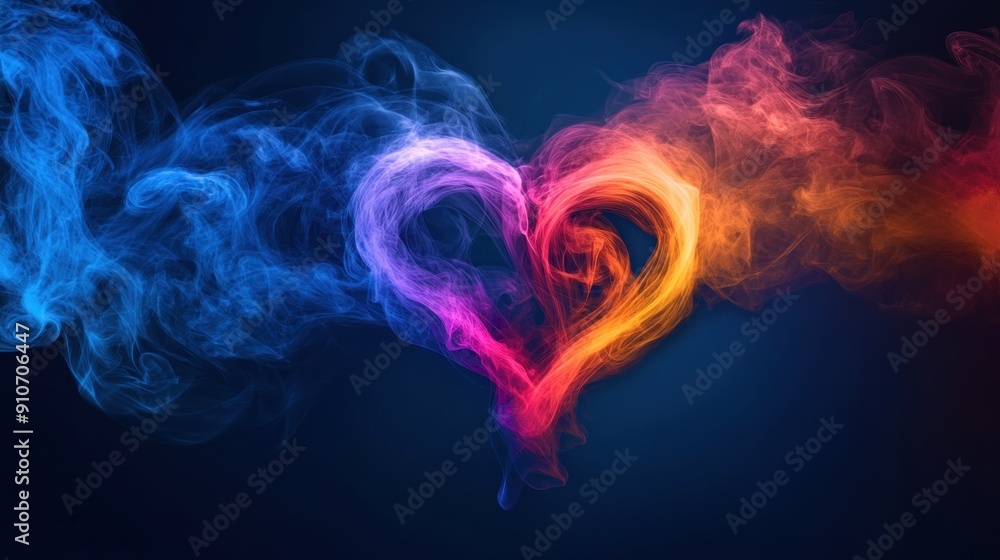 Abstract Heart of Smoke Abstract Heart of Smoke