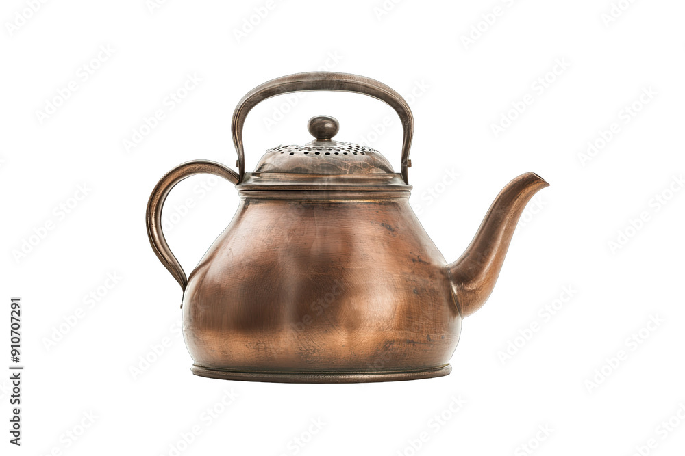 A beautiful copper teapot with a classic design, perfect for brewing tea or as a decorative kitchen piece. A beautiful copper teapot with a classic design, perfect for brewing tea or as a decorative kitchen piece.
