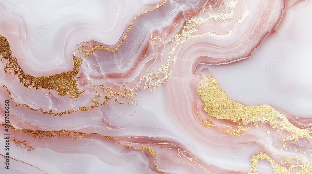 Abstract Marble Swirls with Gold Accents Abstract Marble Swirls with Gold Accents