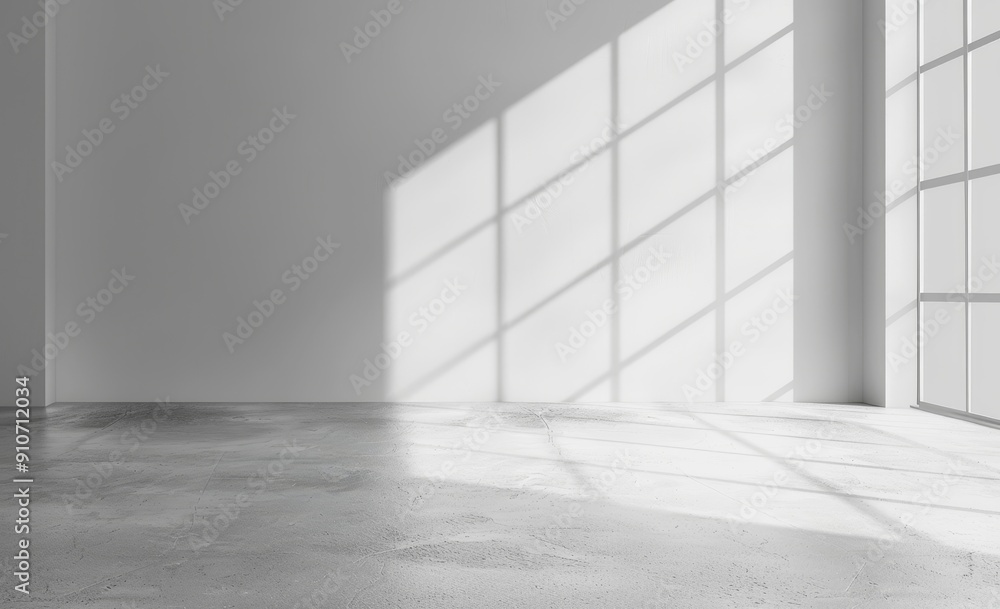 A Minimalist Interior Space with Sunlight Streaming Through a Window A Minimalist Interior Space with Sunlight Streaming Through a Window