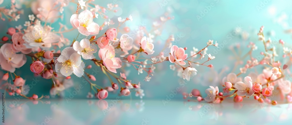 Serene Pastel Floral Elegance in Soft Muted Tones Serene Pastel Floral Elegance in Soft Muted Tones