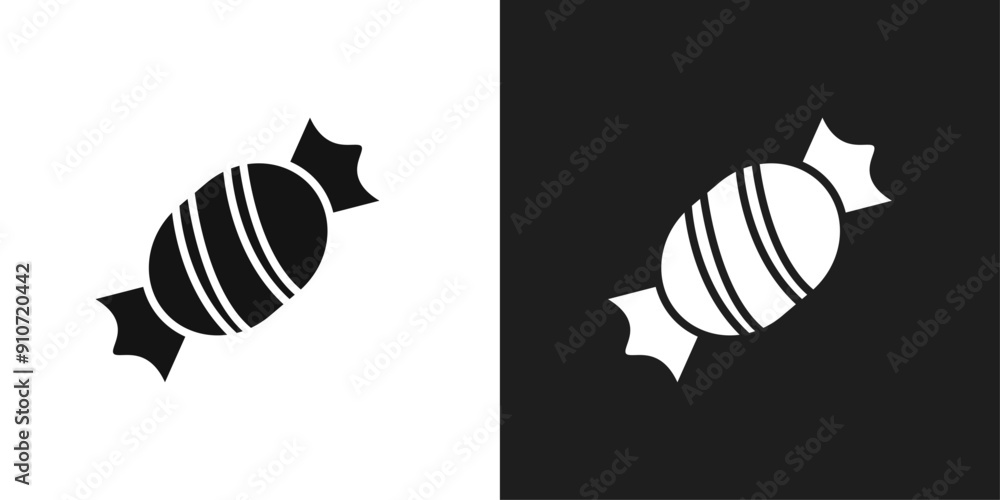 Obraz premium Candy icon line art vector