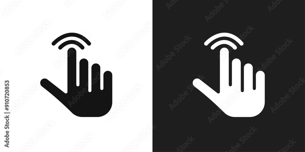 Cursor finger icon line art vector Cursor finger icon line art vector