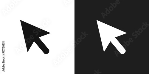 Cursor icon line art vector