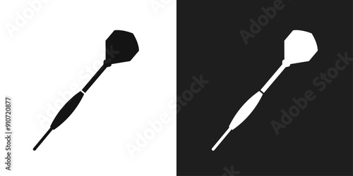 Dart icon line art vector