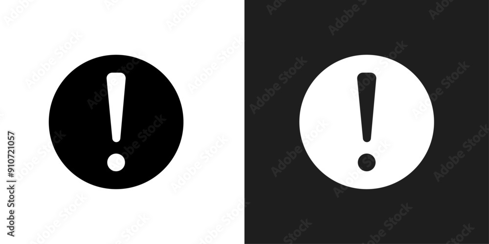 Exclamation interface icon line art vector Exclamation interface icon line art vector