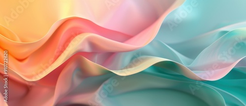 Wallpaper Mural Dreamy Pastel Gradient in Pink, Yellow, and Green Tones for Backgrounds and Design Elements Torontodigital.ca