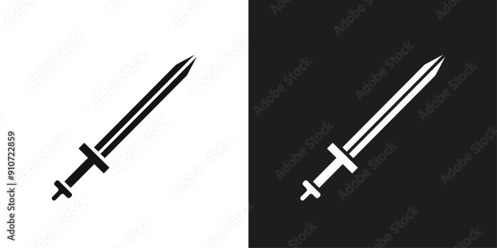 Sword icon line art vector Sword icon line art vector