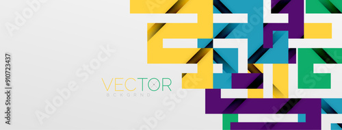 Color bend lines with shadow texture effect. Vector Illustration For Wallpaper, Banner, Background, Card, Book Illustration, landing page