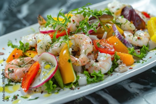 Seafood and Vegetables Salad