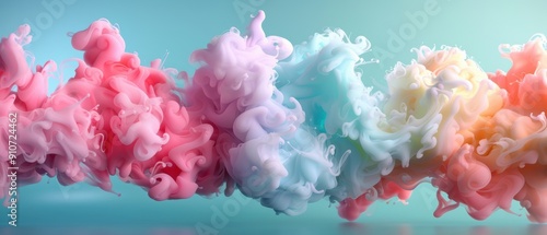 Serene Pastel Blends - High- Background in Soft Hues