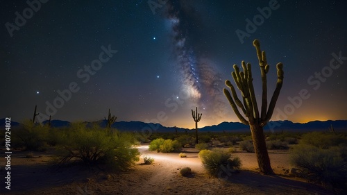 Desert Night Photography Techniques. Capturing techniques & results of desert night photography, showcasing starry skies & nocturnal desert life. Discover the art of desert night photography. photo