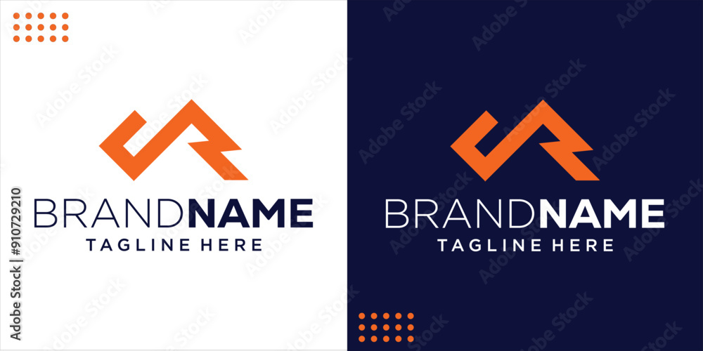 Creative R Logo With Abstract Mountain Shape, Design Inspiration, Illustration, Vector Creative R Logo With Abstract Mountain Shape, Design Inspiration, Illustration, Vector