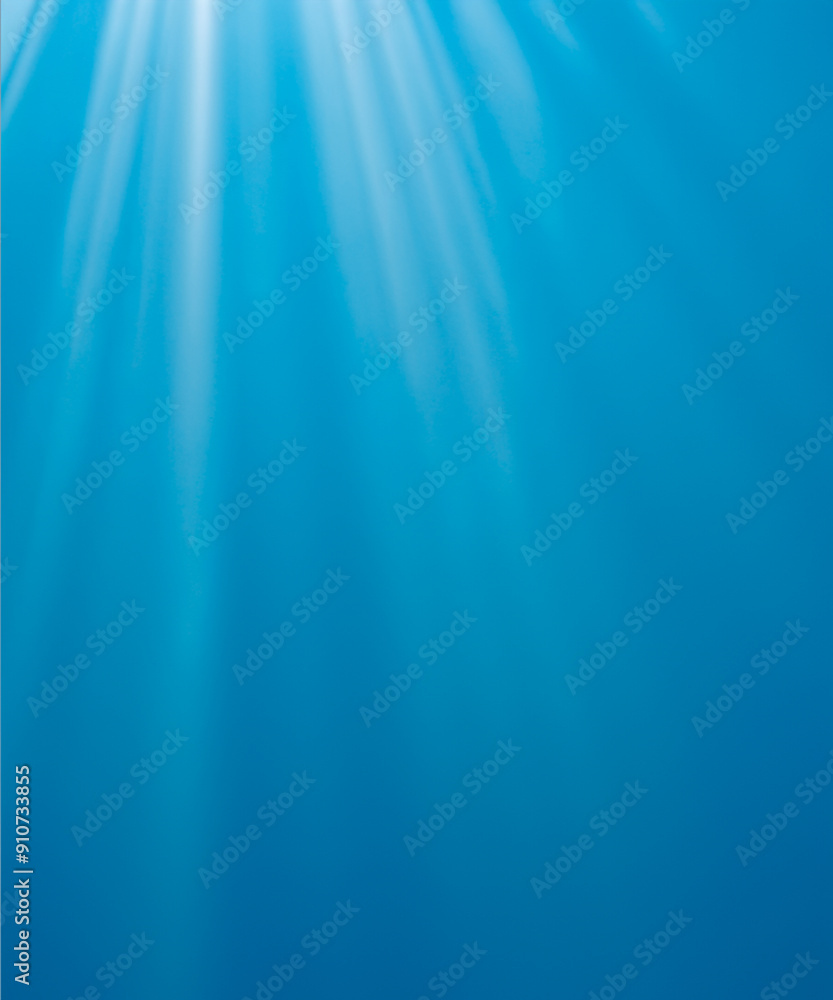 Sunbeam through the haze on blue sky, vertical Sunbeam through the haze on blue sky, vertical
