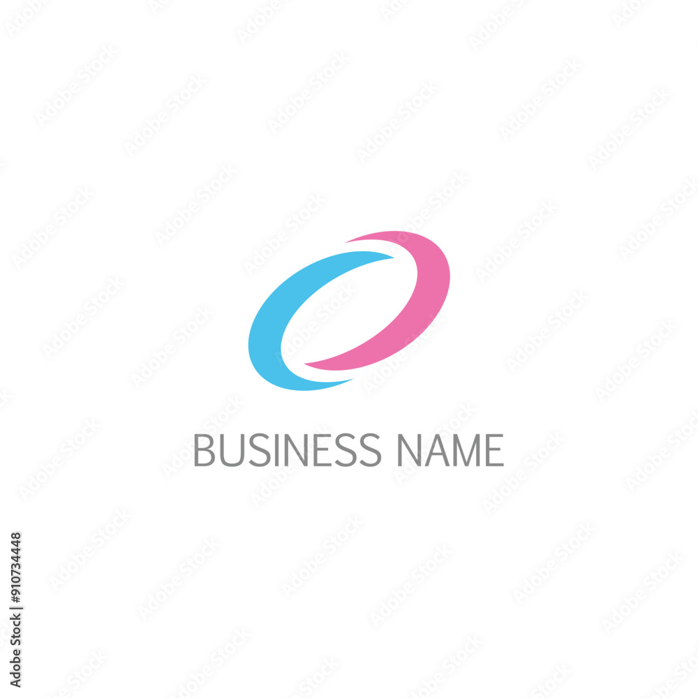 Round abstract connect logo Round abstract connect logo