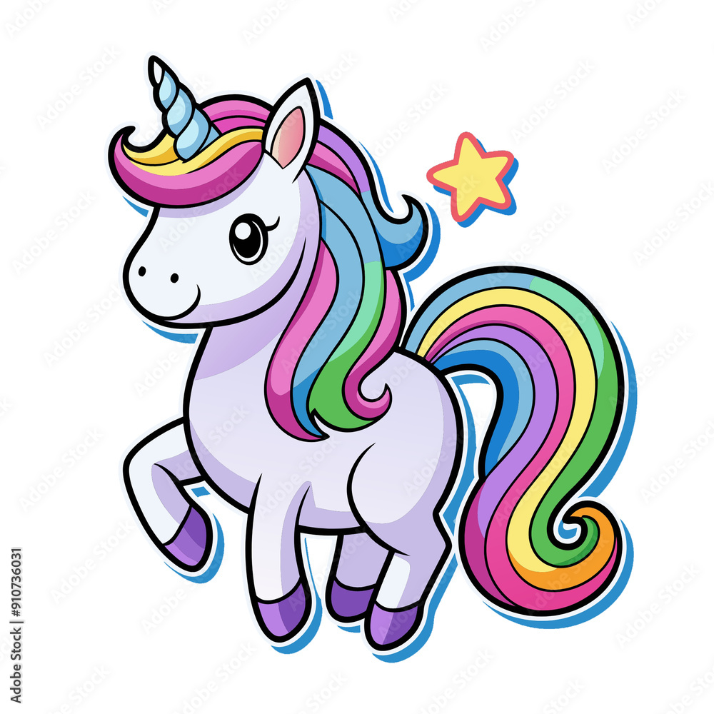 Naklejka premium funny horse cartoon