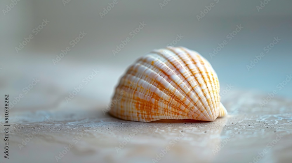 Seashell on Light Background Close-up Marine Life Beach Souvenir Natural Texture Ocean Theme Minimalist Still Life Coastal Decor Seashell on Light Background Close-up Marine Life Beach Souvenir Natural Texture Ocean Theme Minimalist Still Life Coastal Decor