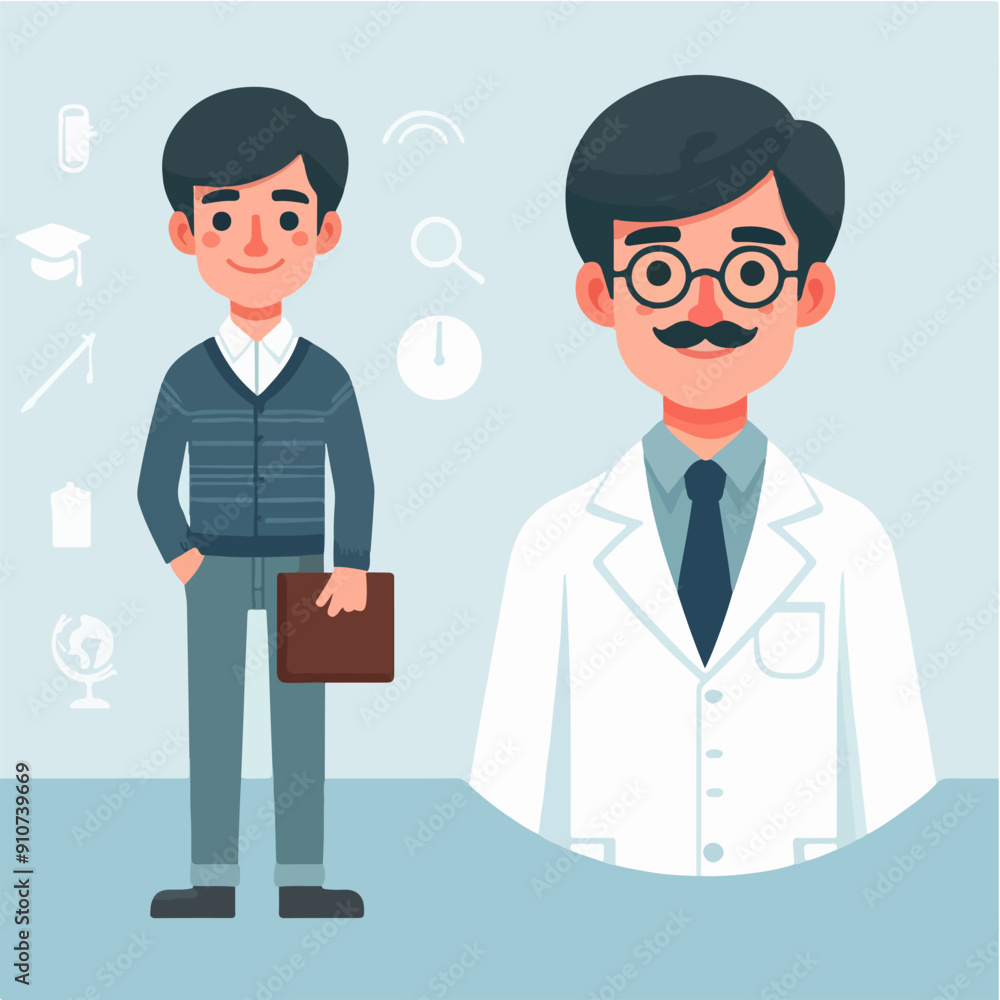 depicting different specialists depicting different specialists