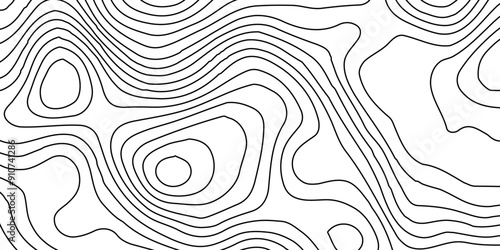 White wave paper curved reliefs abstract background,Topographic map and landscape terrain texture grid. Topo contour map on white contour lines vector map,Topographic contour lines.