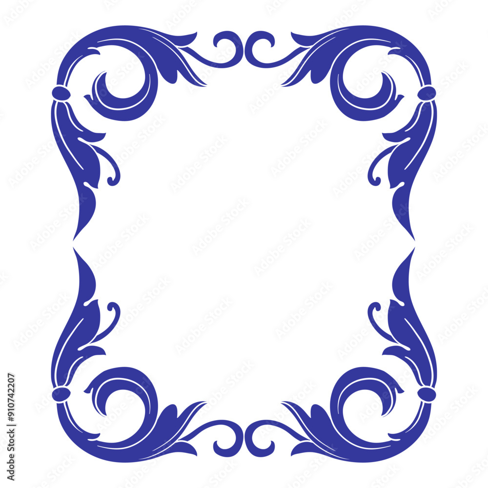 Fototapeta premium Frame Vintage Ornament. Border Luxury Element Suitable for wedding invitation cards label.