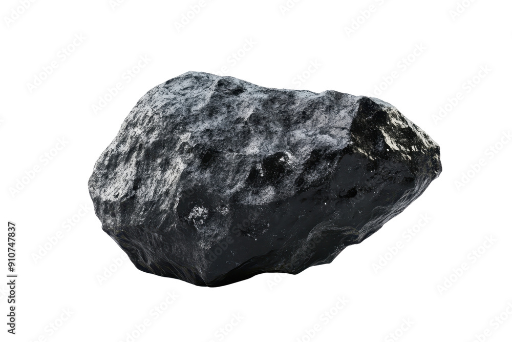 Close-up of a large black coal rock isolated on a transparent background. representing natural resources and fossil fuel energy. Close-up of a large black coal rock isolated on a transparent background. representing natural resources and fossil fuel energy.